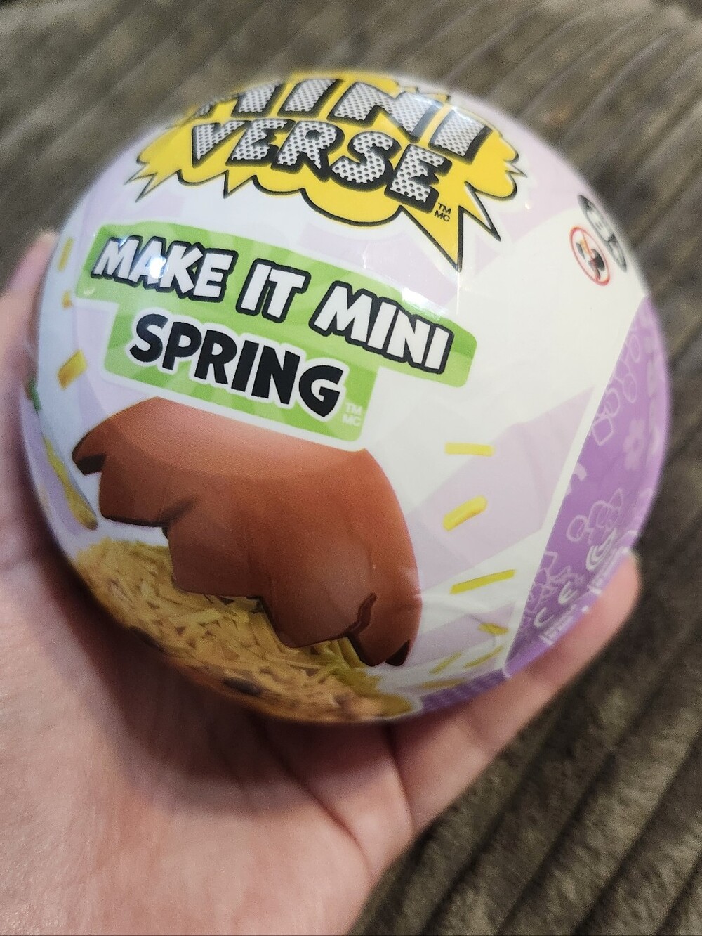 Make It Mini Spring Surprise Diy Toy - Purple & White